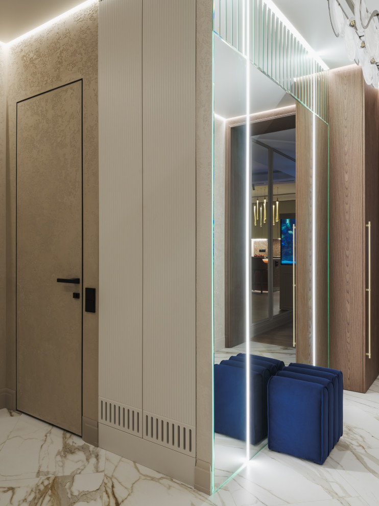 Реализация современной четырехкомнатной квартиры площадью 170 м²