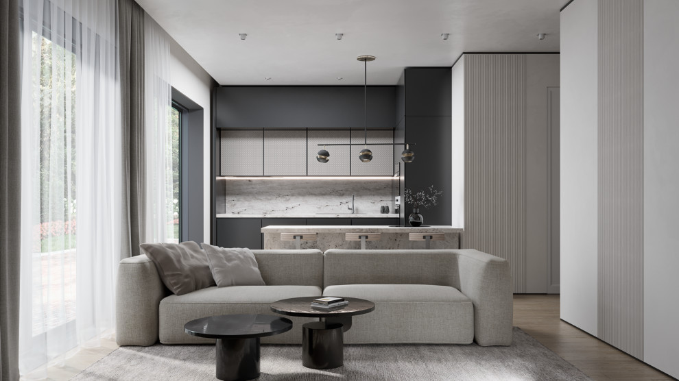 Modern monochrome interior