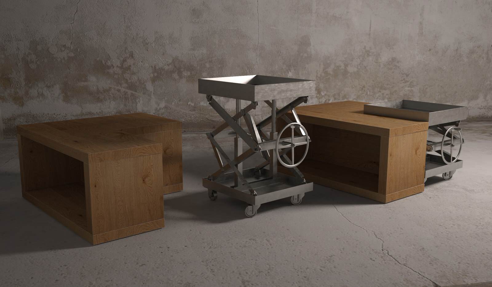 Визуализация и моделирование складного столика