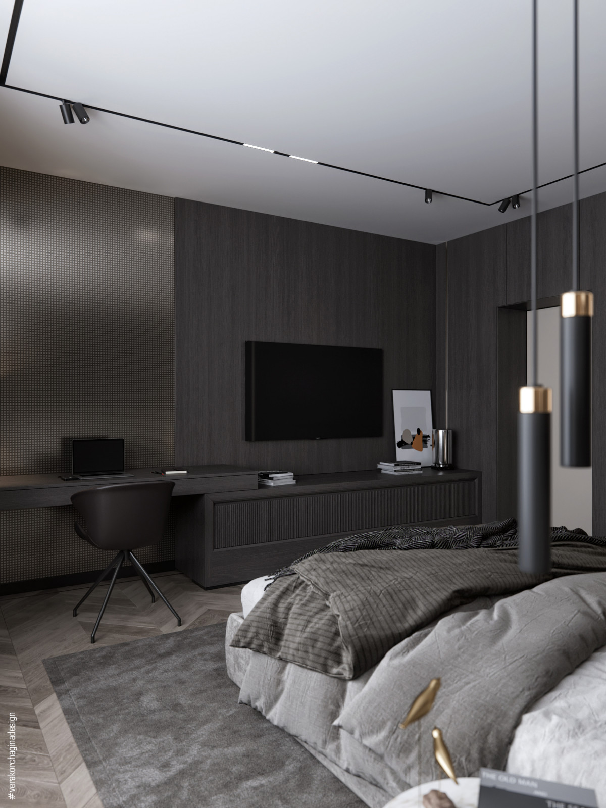 Спальня в загородном доме