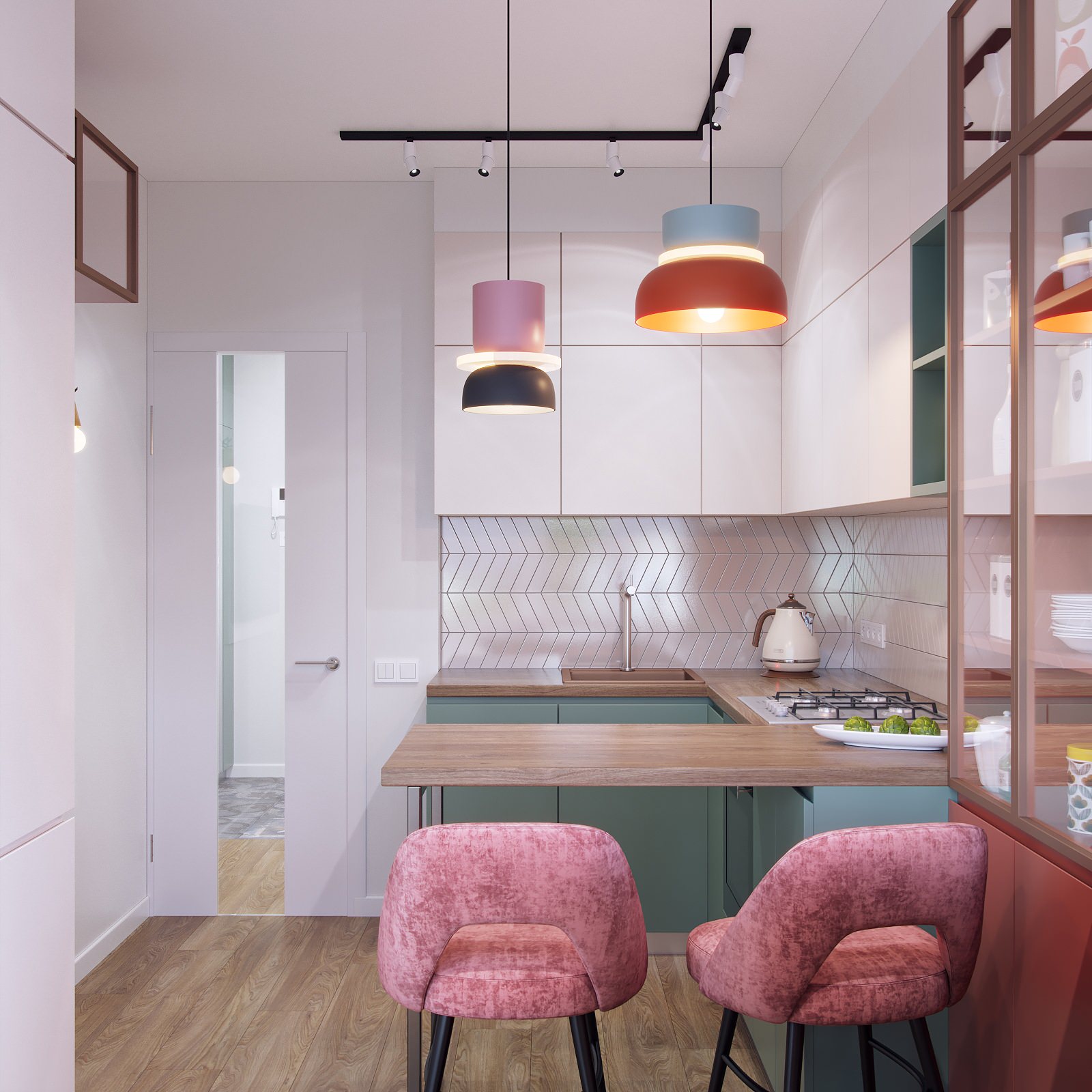 Яркая однушечка для молодой мамы с дочкой