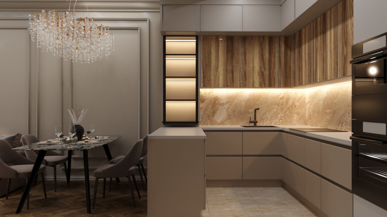 Кухня-гостинная