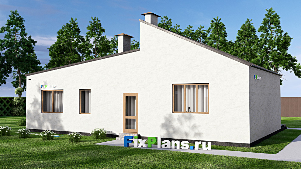Проект одноэтажного дома 15х11м S111м2 F-14444