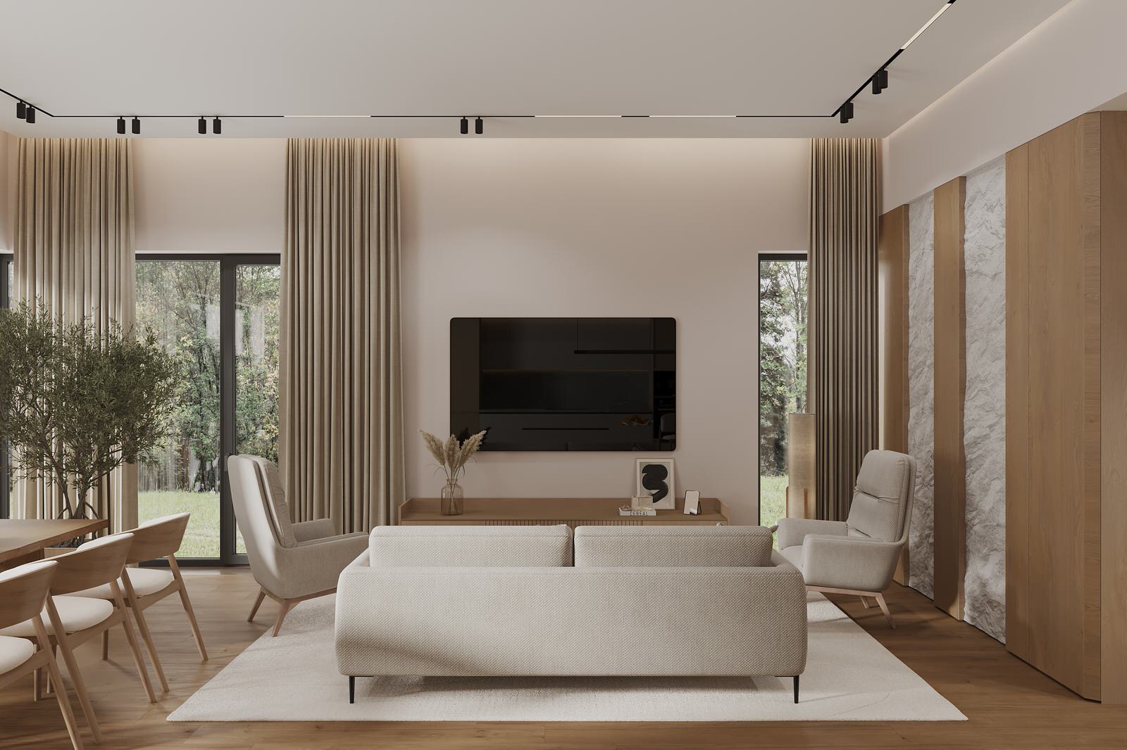 Интерьер дома в КП Урман