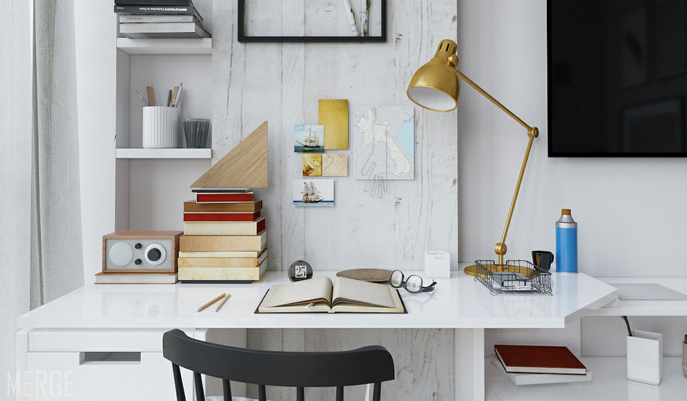 Маленькая квартира в скандинавском стиле 35 м²