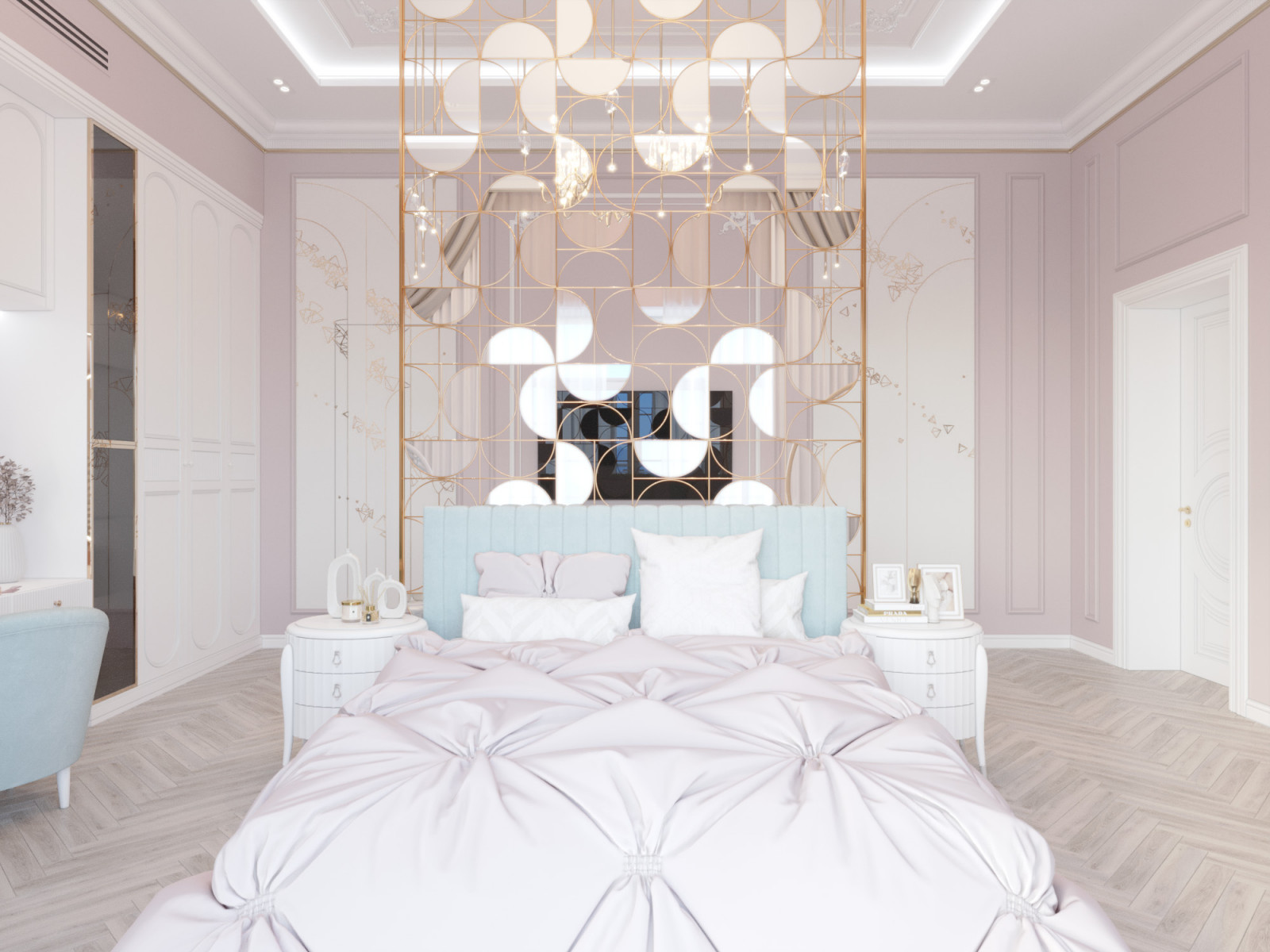 Большая детская с перегородкой