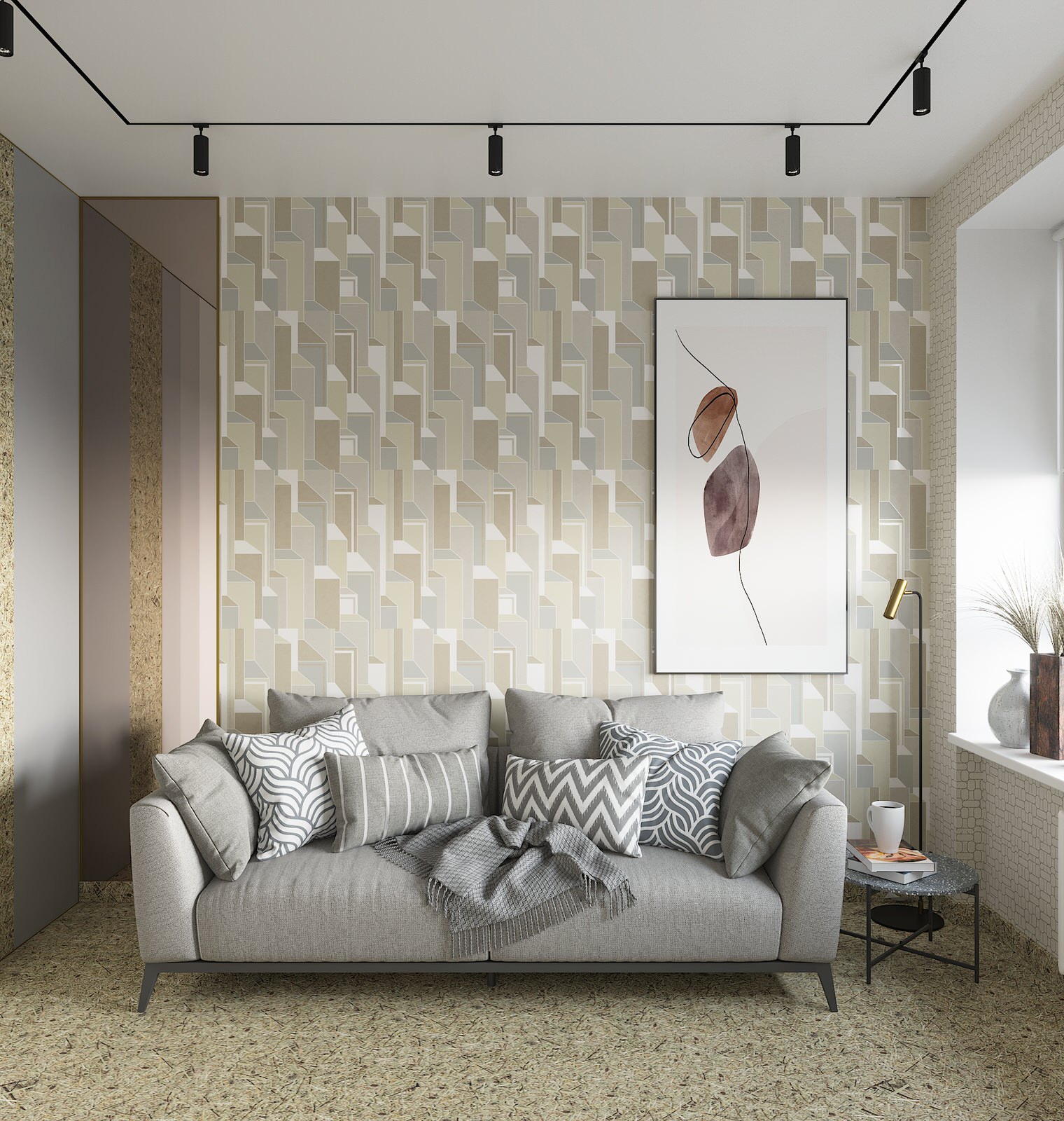 Стильная трешка в ЖК Символдвухкомнатная квартира  xдизайн интерьера  xинтерьер