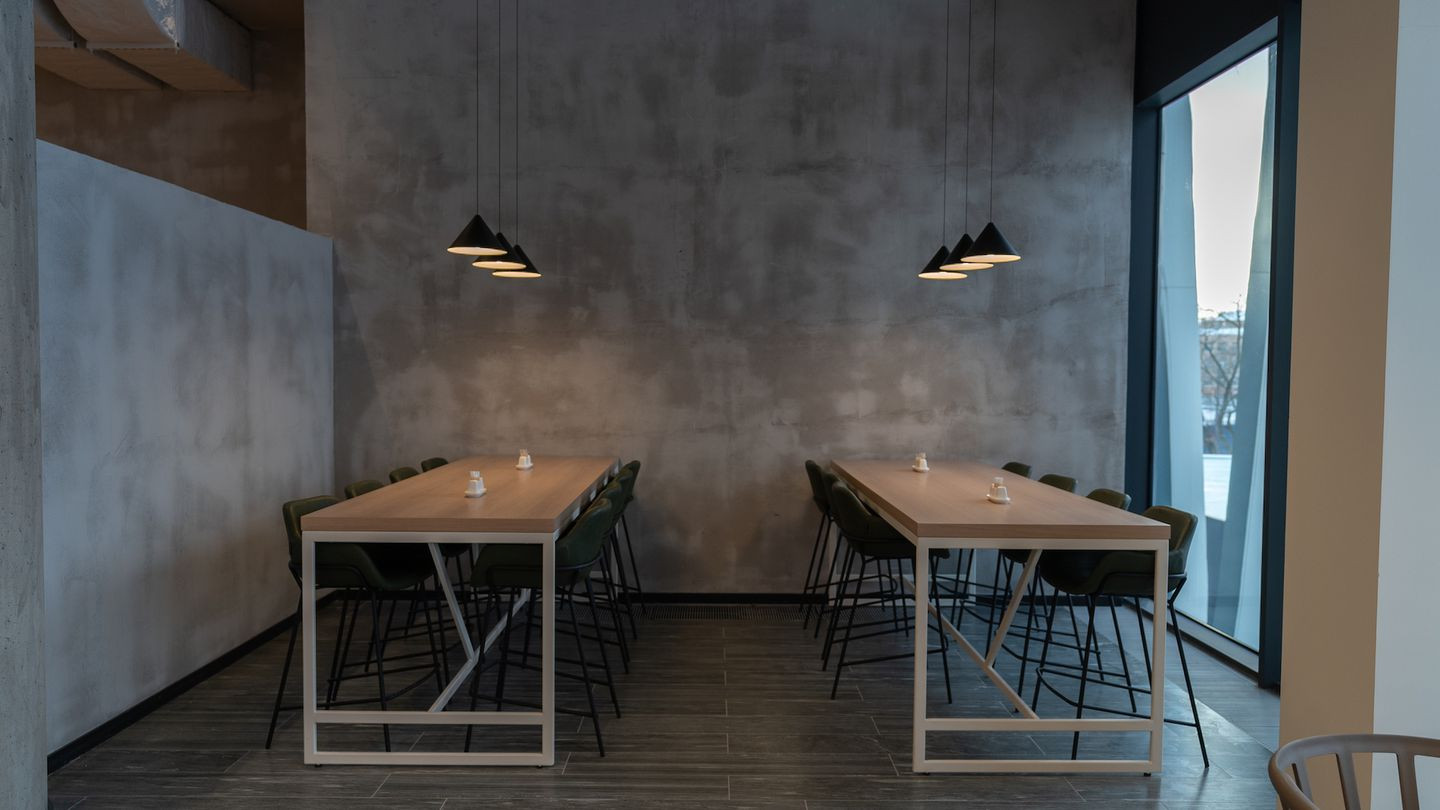 Обложка проекта: Столовая зона в БЦ "Земельный"