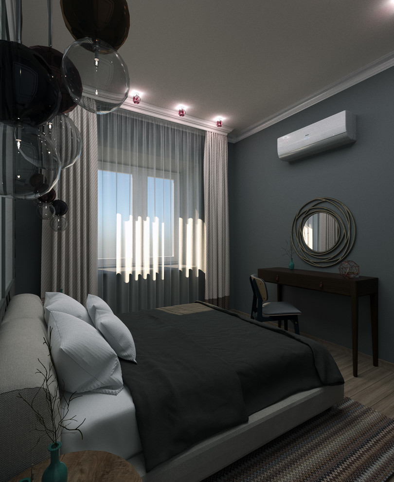 Интерьер квартиры в стиле модерн середины XX в. Спальня.