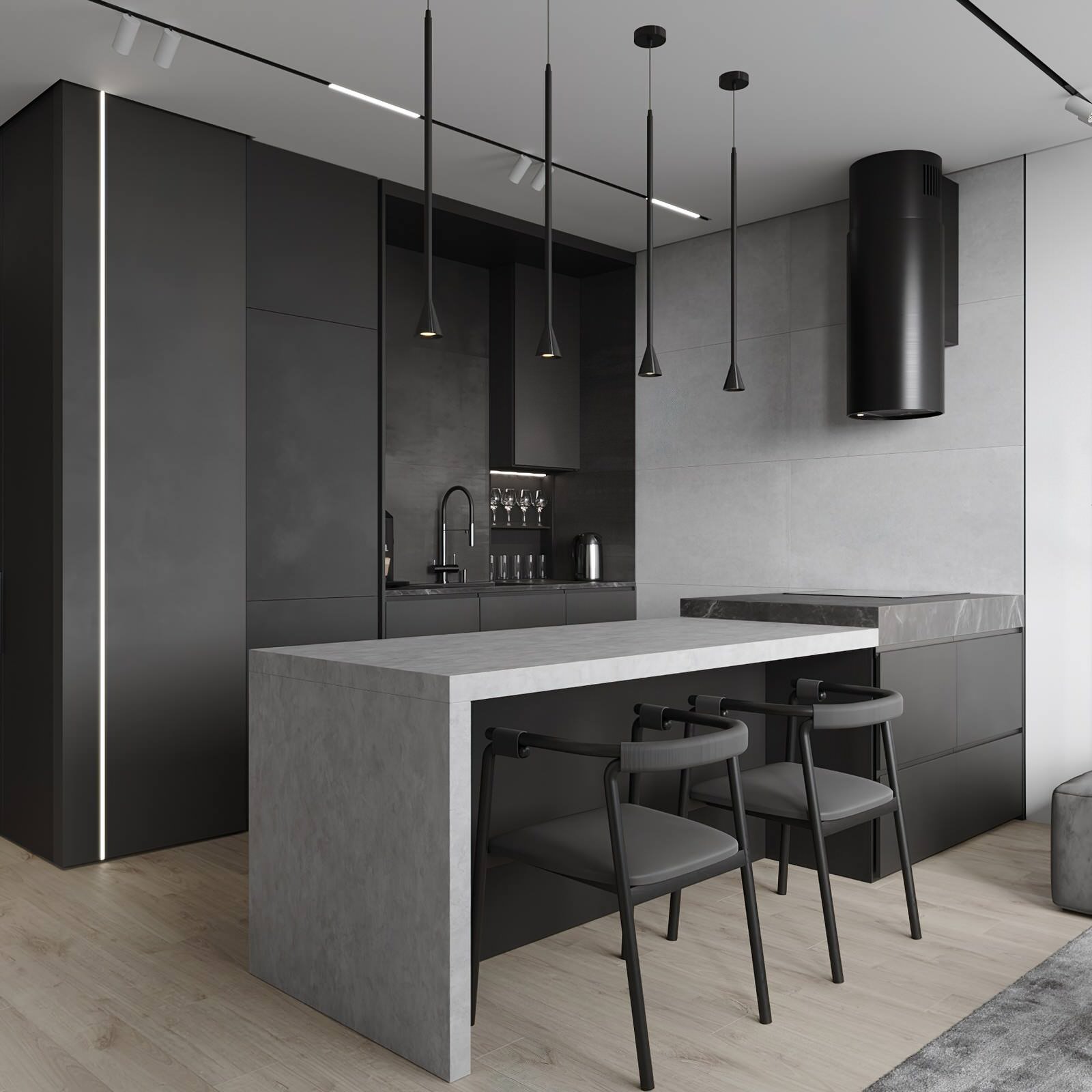 Обложка проекта: ЖК Бригантина, студия 40м.кв.