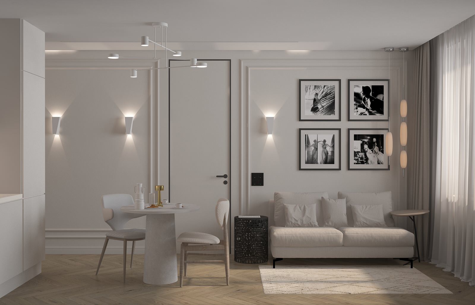 Проект однокомнатной квартиры 45 кв.м.