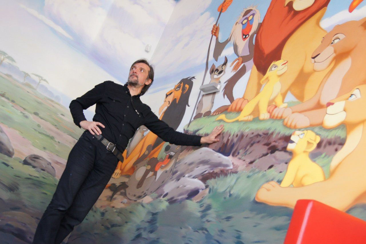 Обложка проекта: Роспись детской комнаты "Король лев"