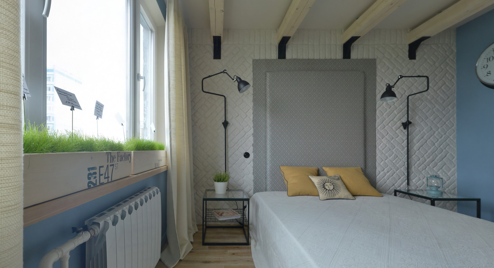 Проект недели: Миниатюрный лофт в семейной спальне