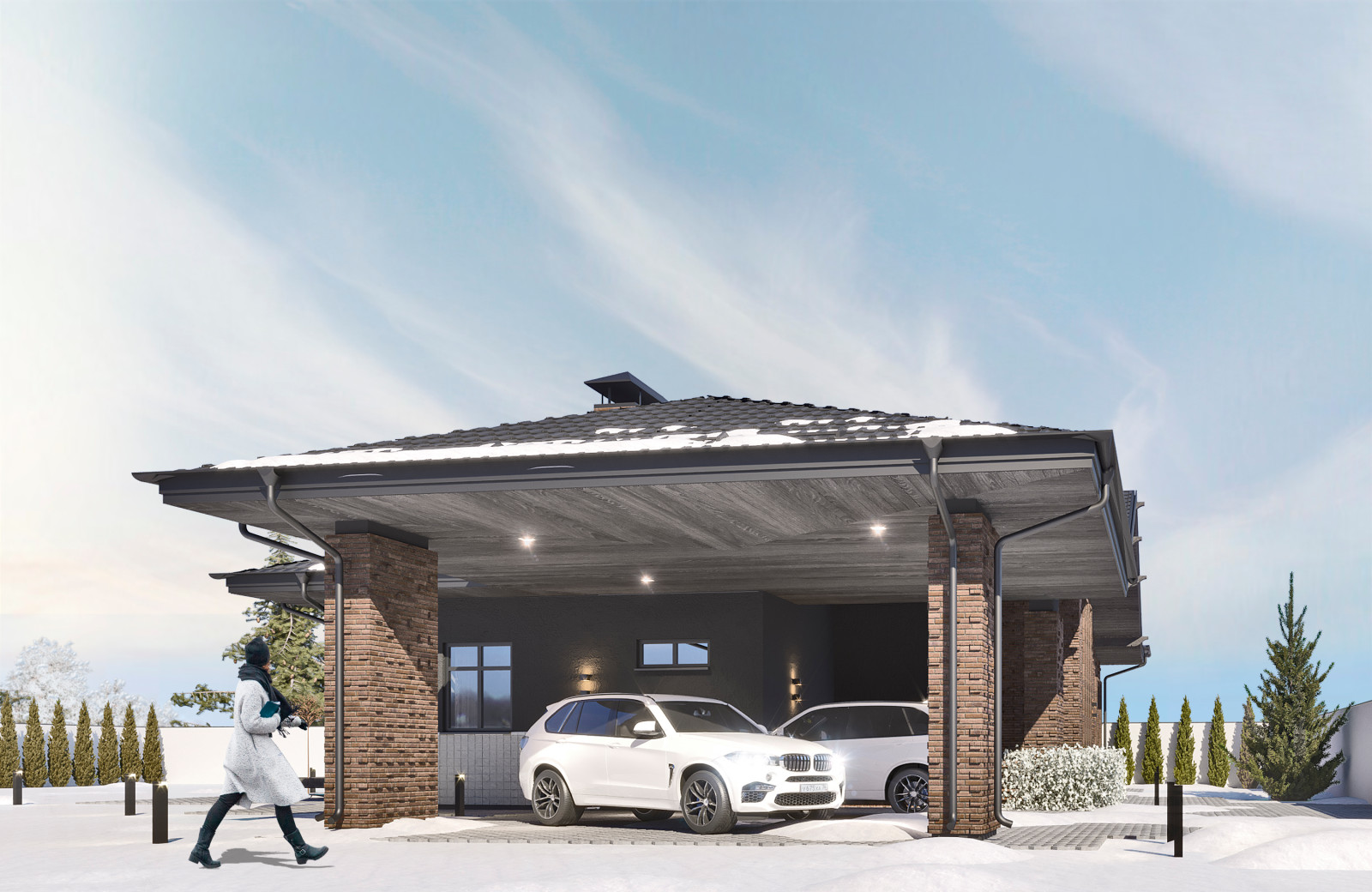 Одноэтажный жилой дом