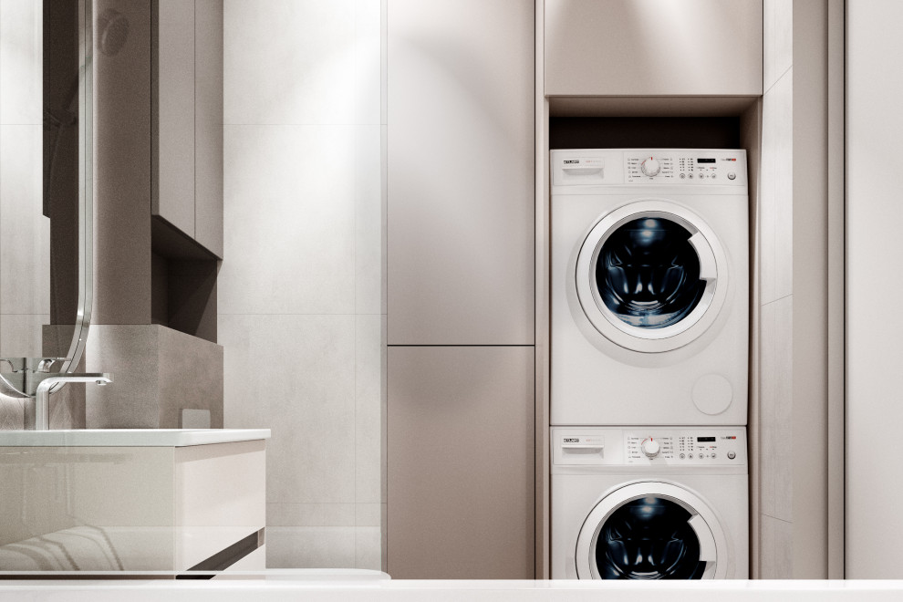 Светлый дизайн квартиры студии