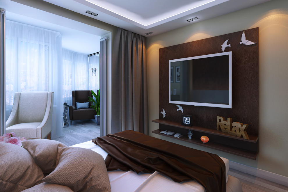 Строгий интерьер в холодных оттенках