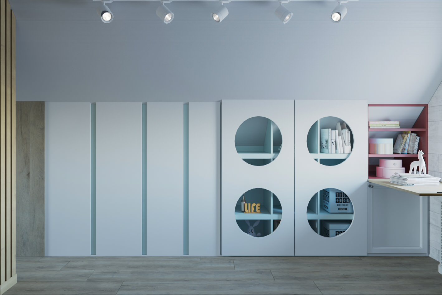 Детская- игровая на мансардном этаже