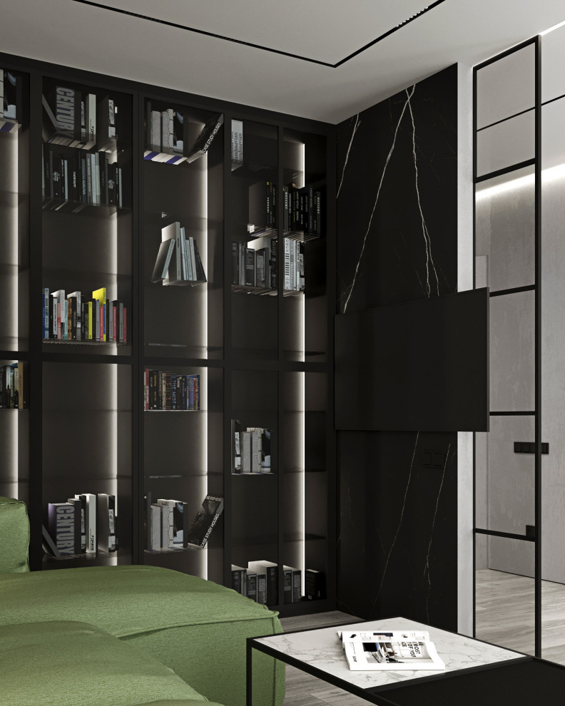 Дизайн Стильной Двухкомнатной Квартиры 74 м2 в жк Время в Москве