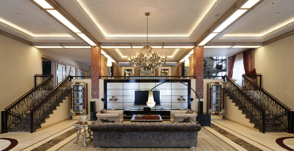 Дом в стиле неоклассика в коттеджном поселке Горки-6