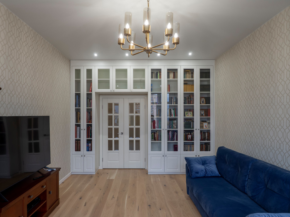 Меблировка спальни и кабинета в светло-мятном цвете