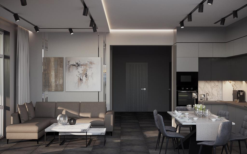 Обложка проекта: Гостиная в КП Легенда г. Батайск