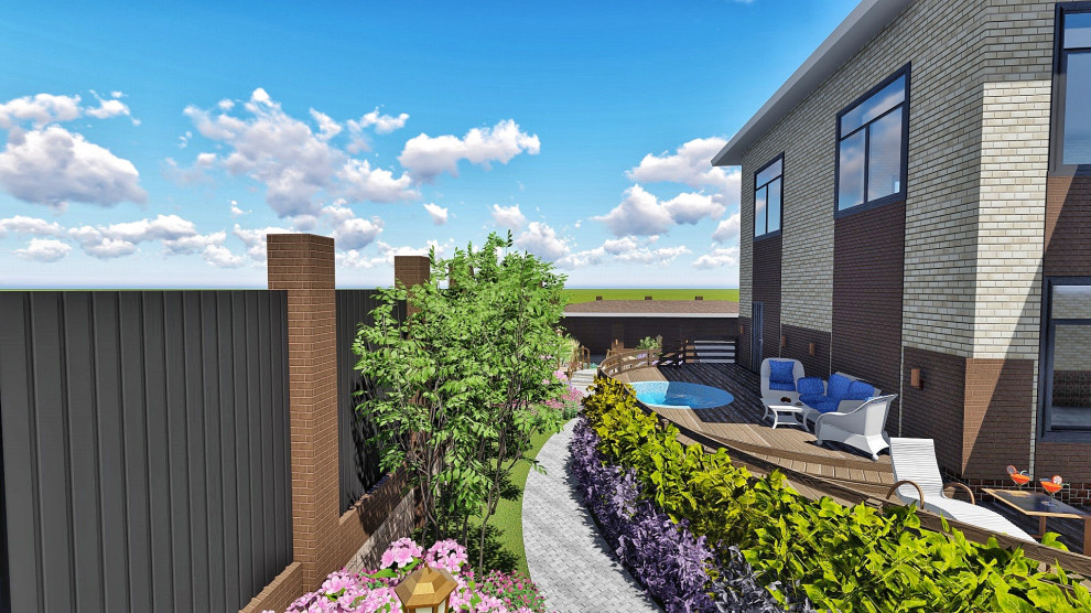 Ландшафтный дизайн участка в ДНТ Кедр (г Улан-Удэ, Бурятия)