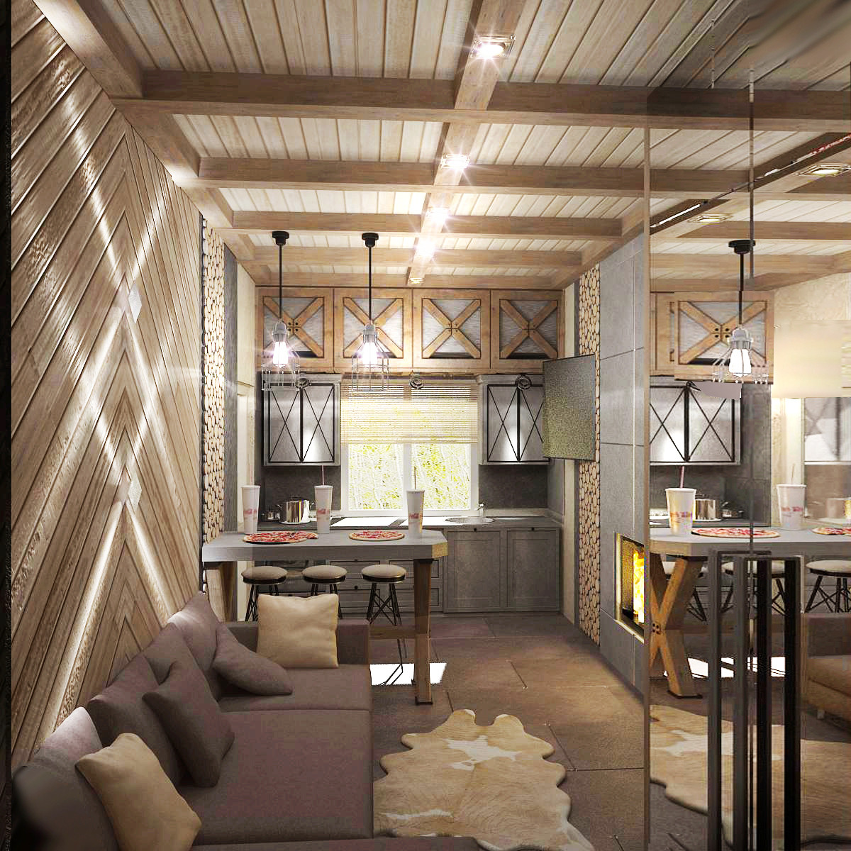 Интерьер банного комплекса