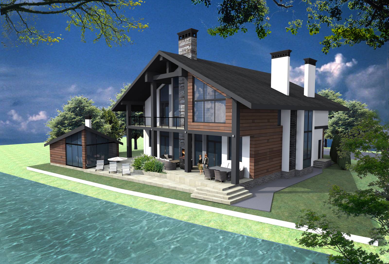 индивидуальный жилой дом под Краснодаром