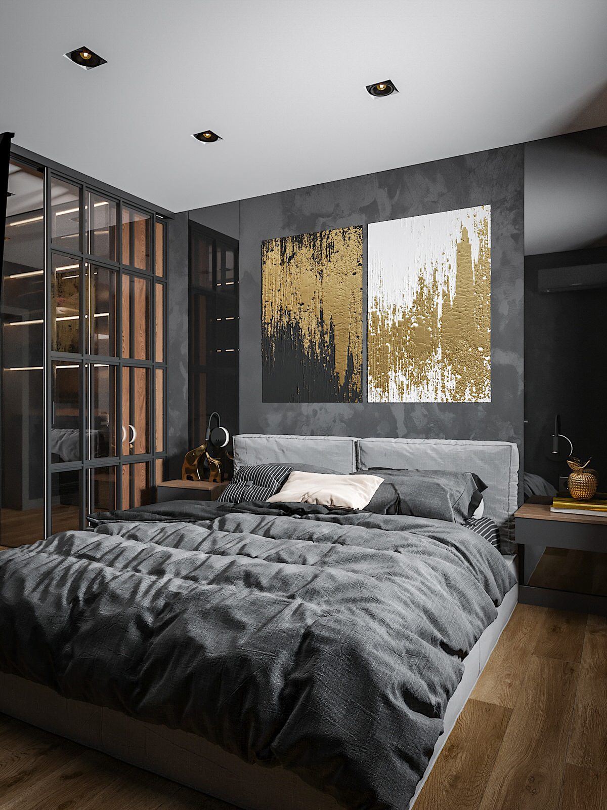 Минимализм в темно-серых тонах!