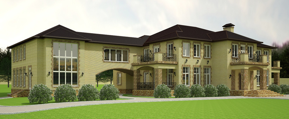 Обложка проекта: Загородный дом в английском стиле,оборудованный тепловым насосом