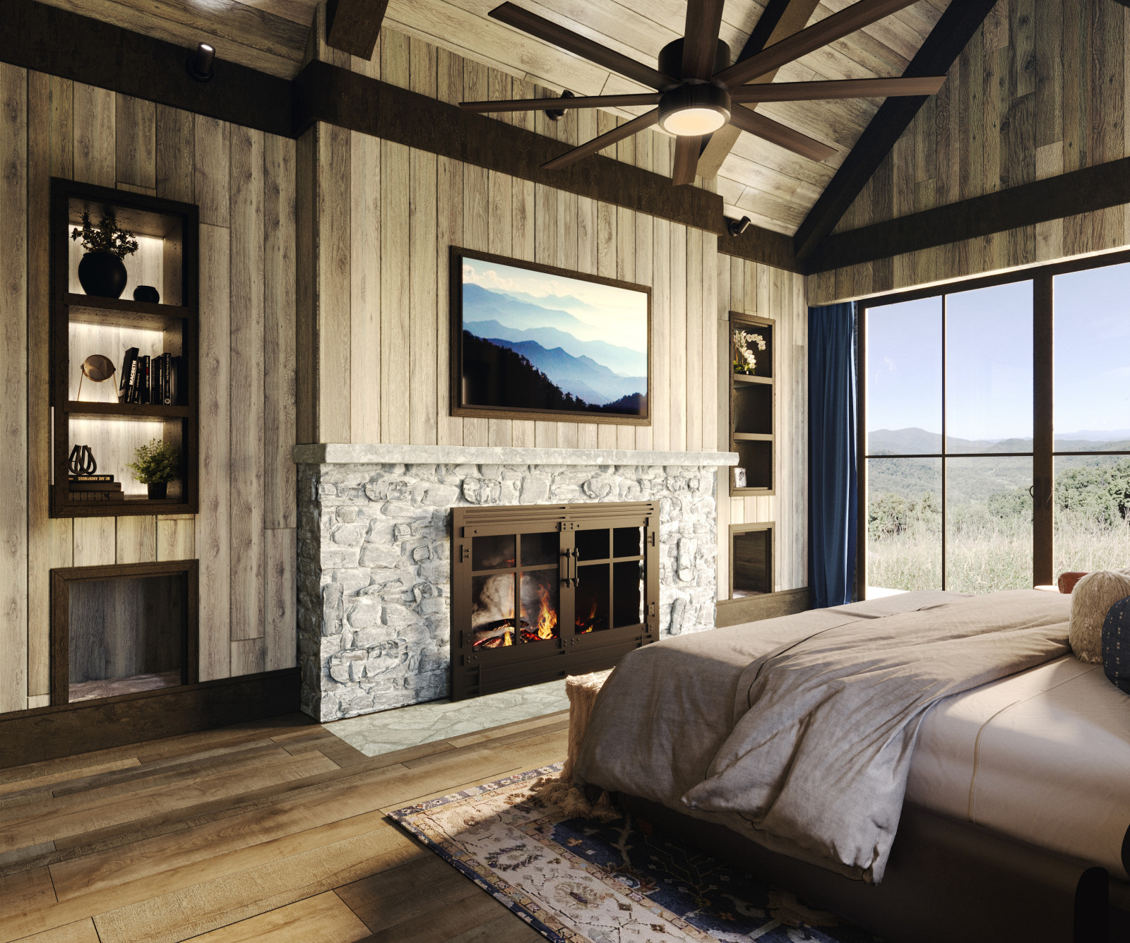 Rustic bedroom