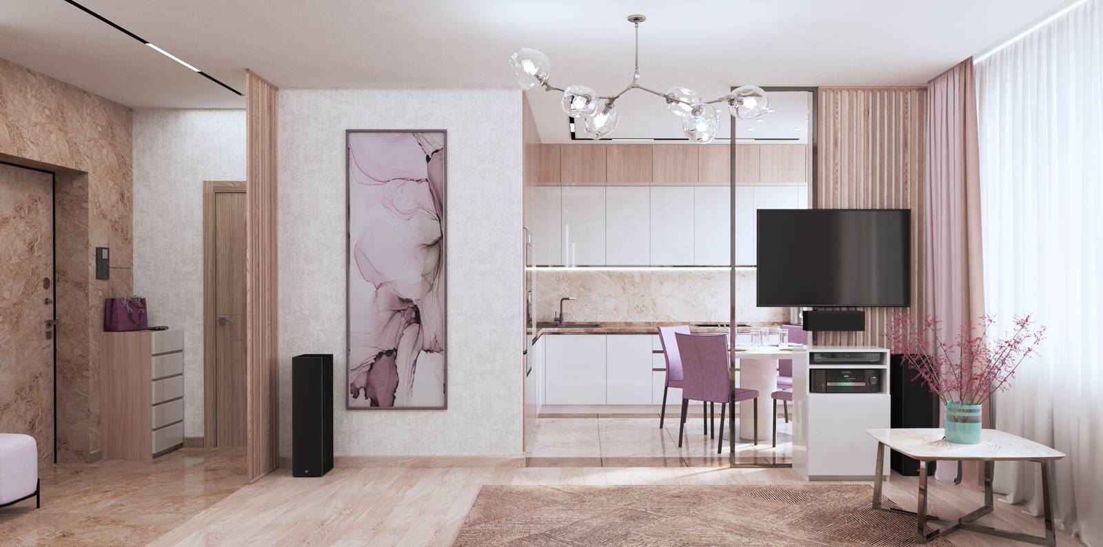 Трехкомнатная квартира в современном стиле