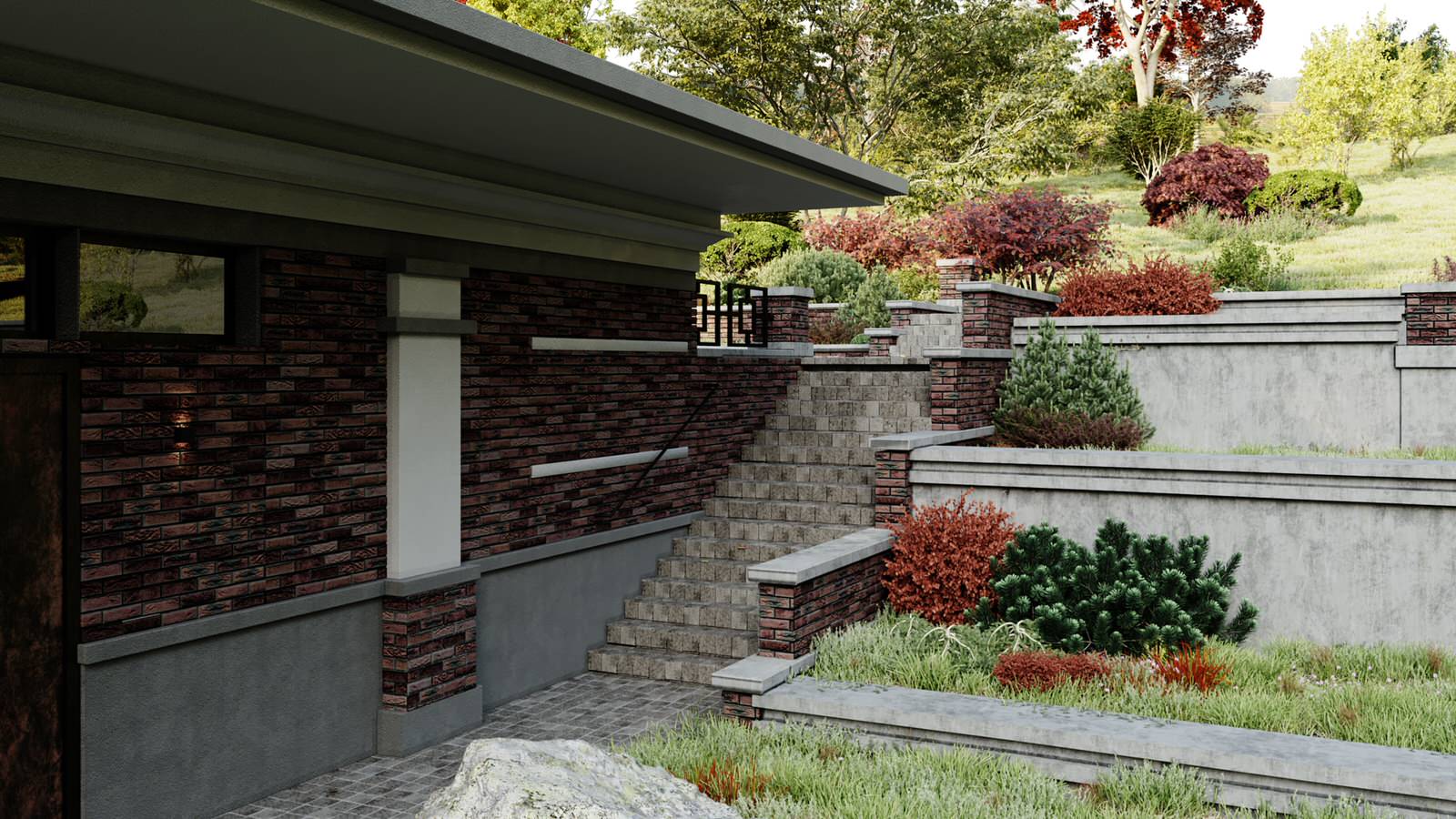 Проект гостевого дома в стиле органической архитектуры