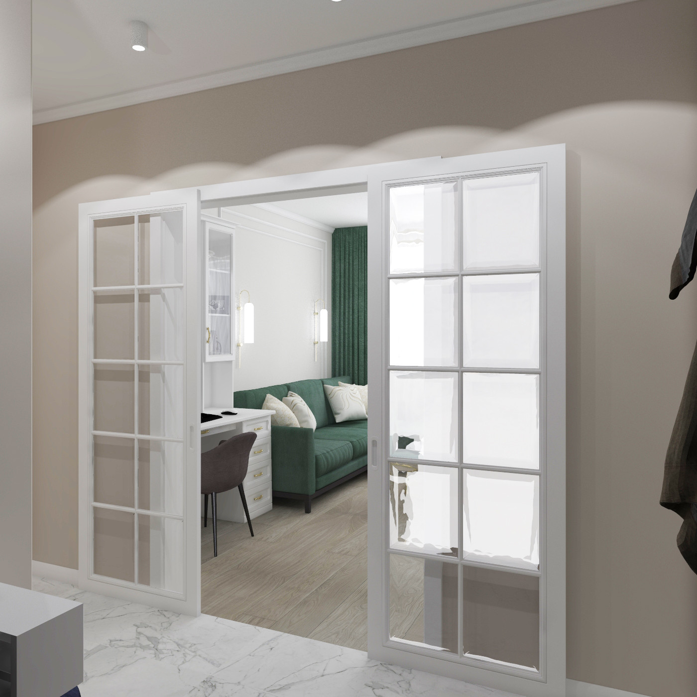 Дизайн квартиры "Золотая линия"