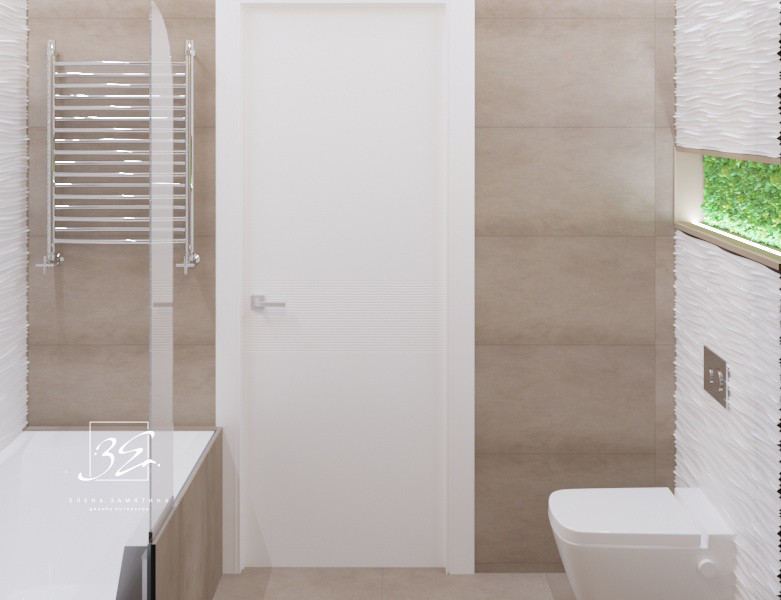 Двухкомнатная квартира-студия 45 кв.м в ЖК "SCANDIS" в современном стиле