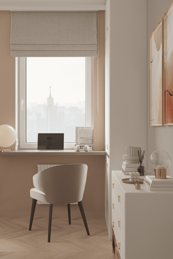 Просторная квартира в нежных оттенках со стильными элементами декора