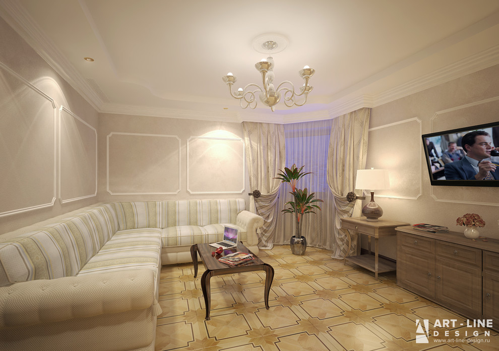 Трехкомнатная квартира в стиле "Легкая классика".