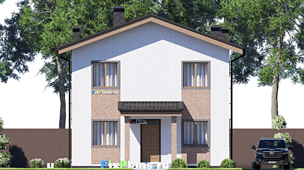 Проект двухэтажного дома 9х14 м S141м2 F-17036