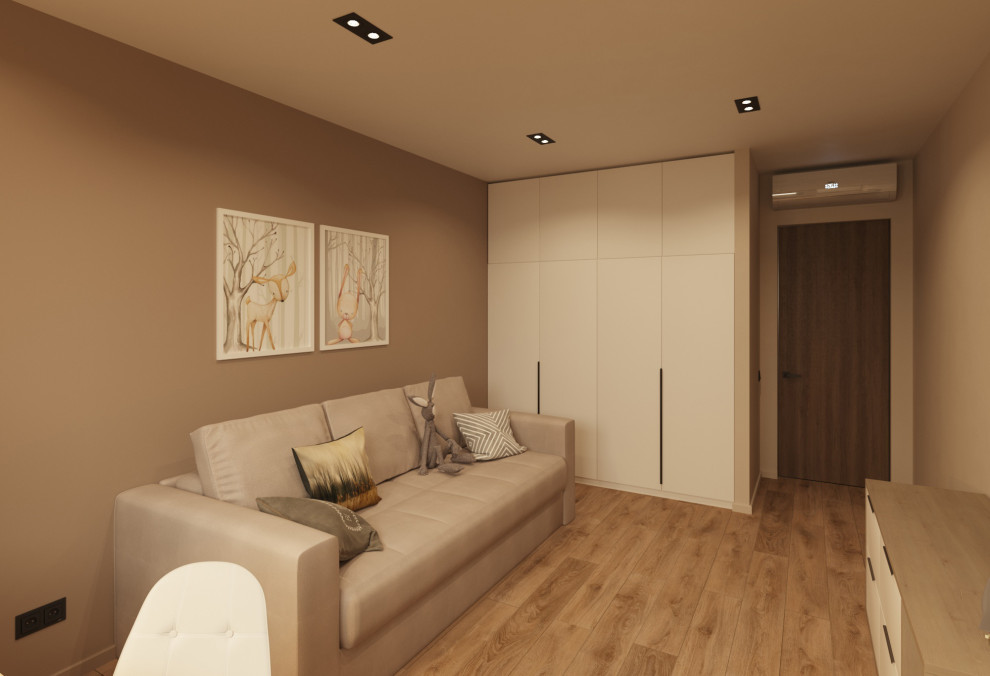 Дизайн проект квартиры в Москве в темных тонах