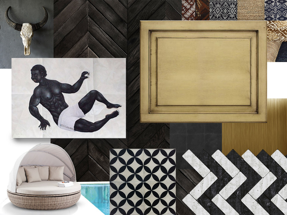 Концепция интерьера частного дома, остров Бали