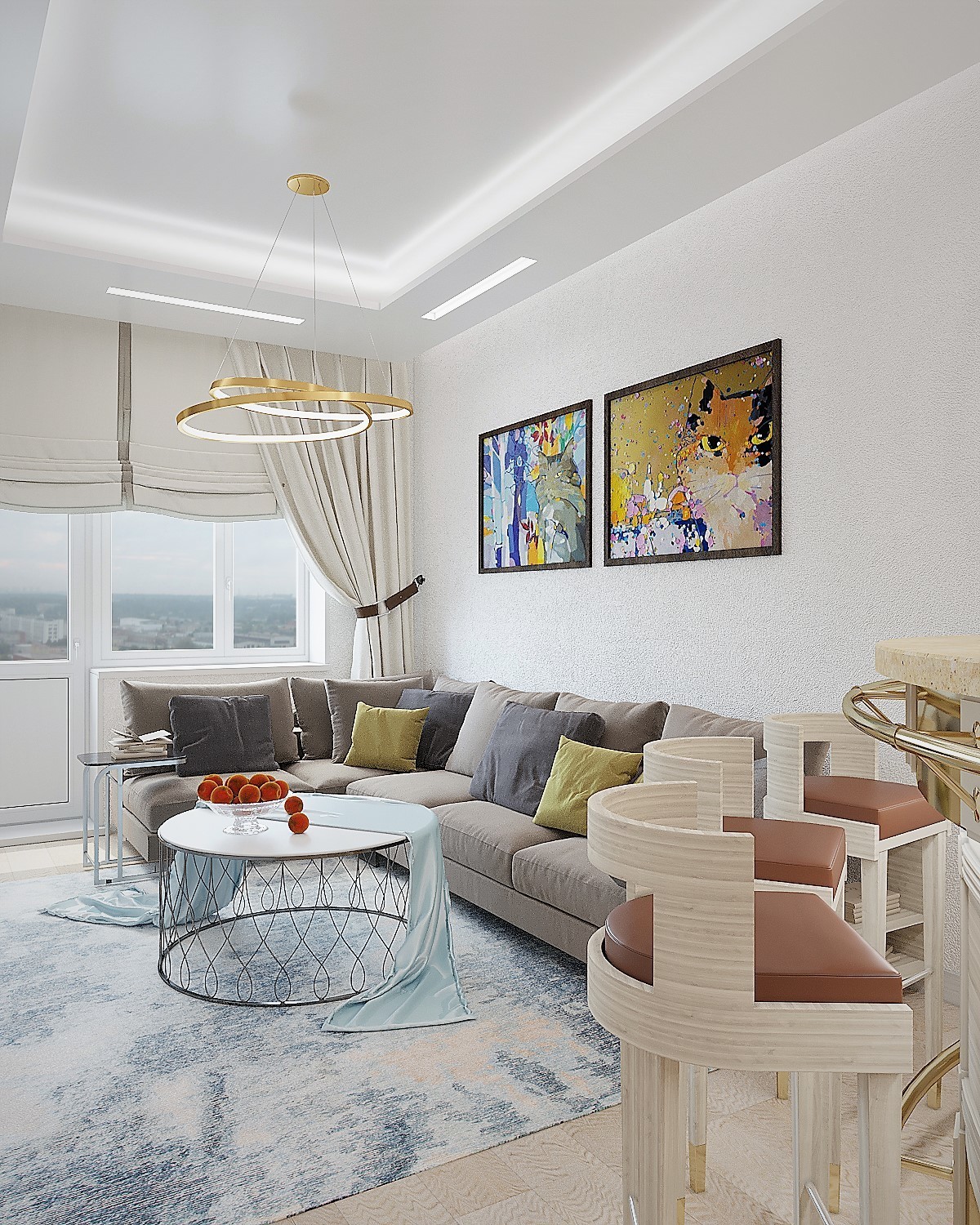 Квартира в современном стиле ул.Ошарская, д.80