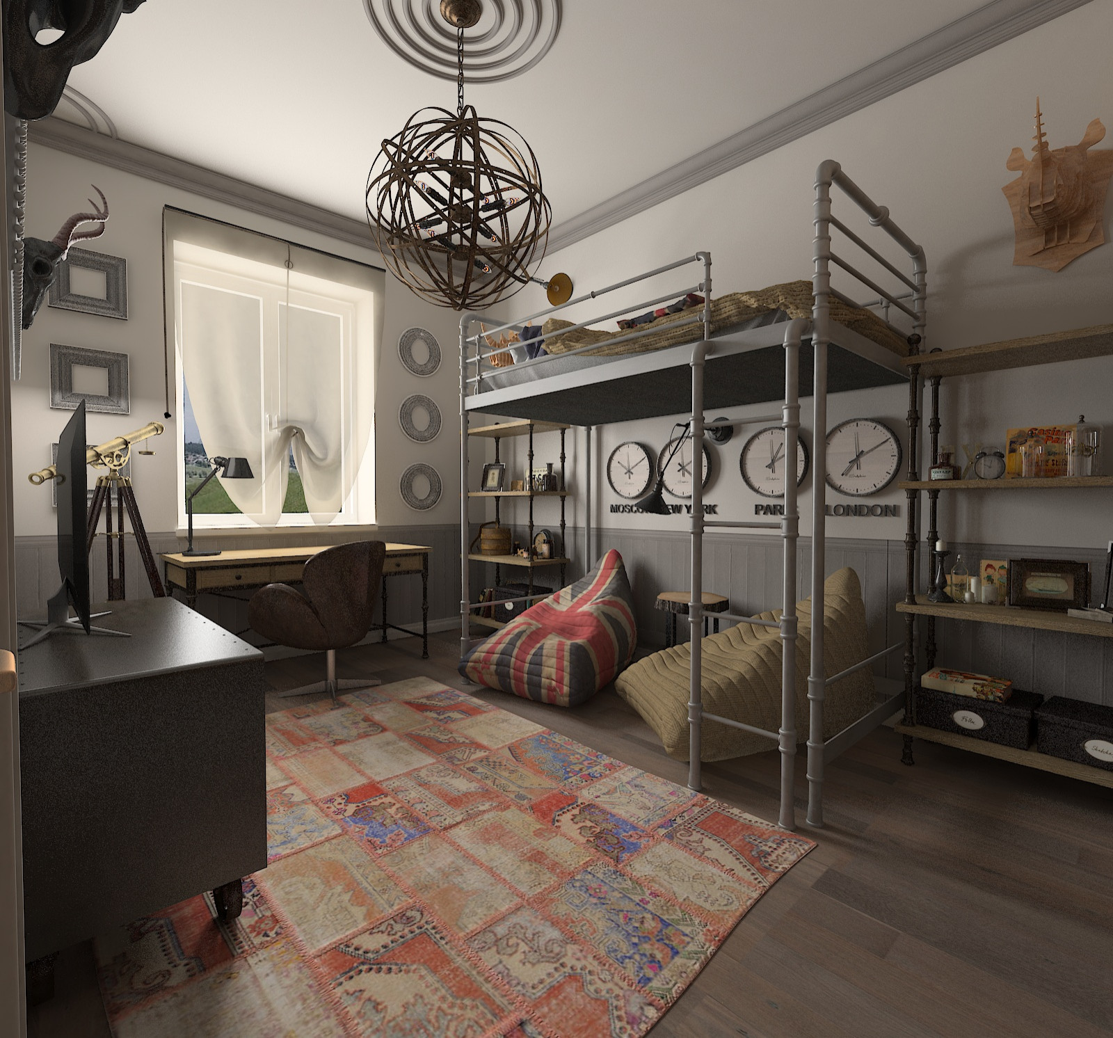 Интерьеры в таунхаусе.