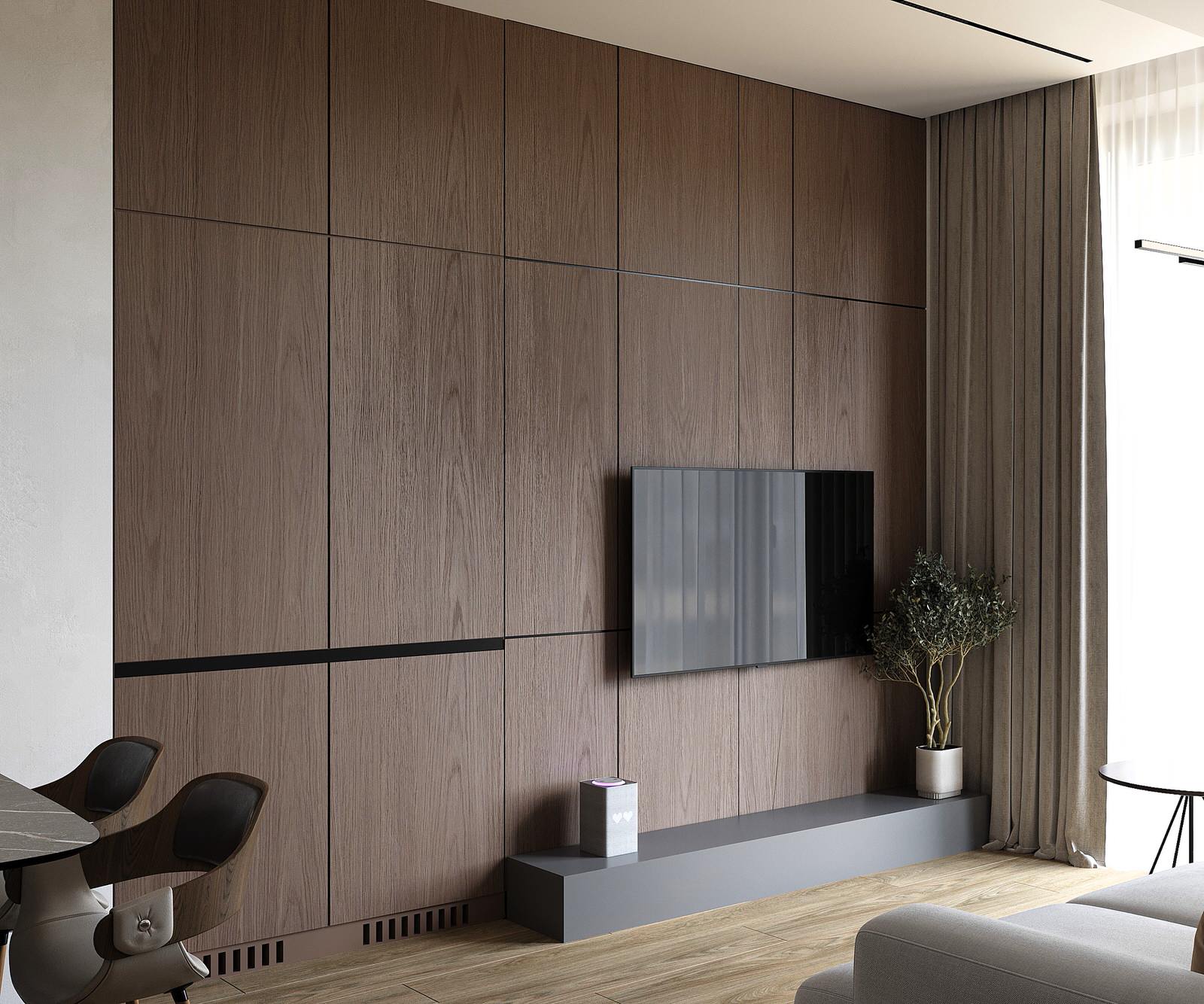 Евродвушка в жк Ilove 78м2 минимализм с элементами ваби-саби