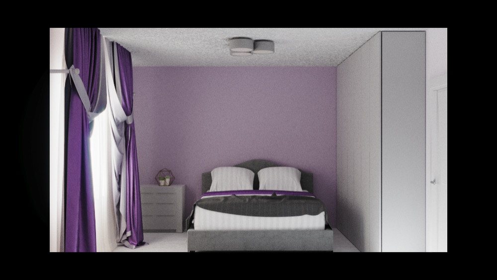 Яркая спальня