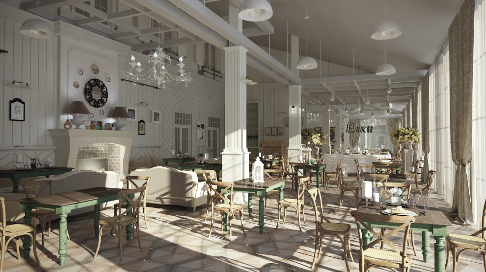 Ёлки интерьеры ресторана