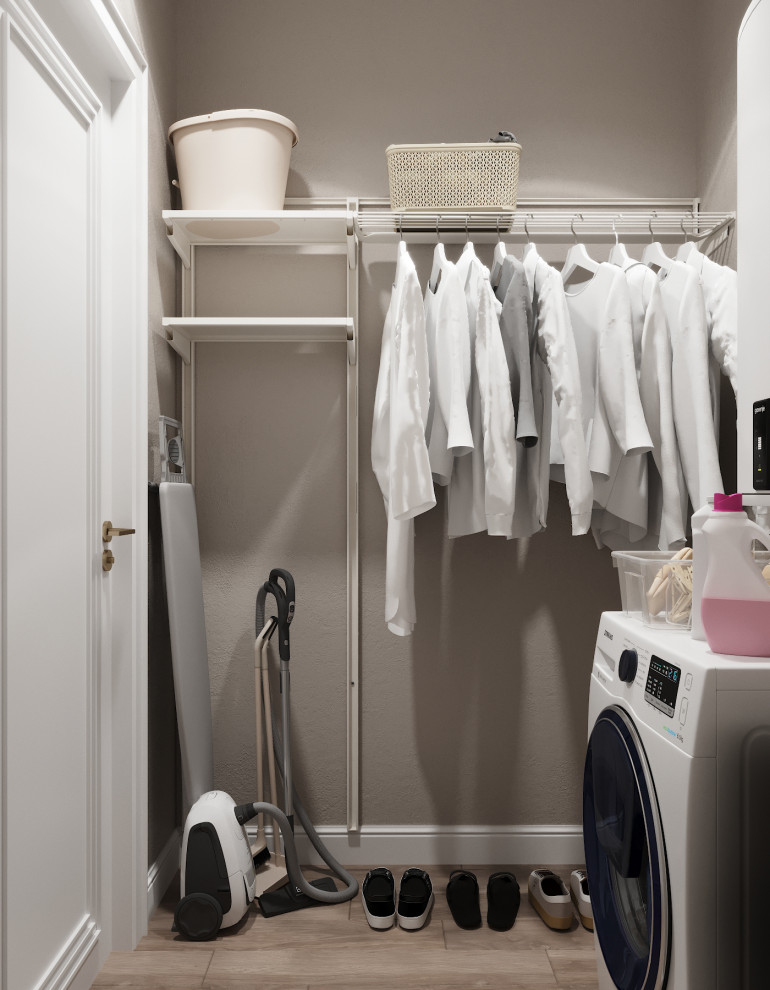 "Пудровые оттенки". Квартира 97 кв.м, ЖК "Левобережный"