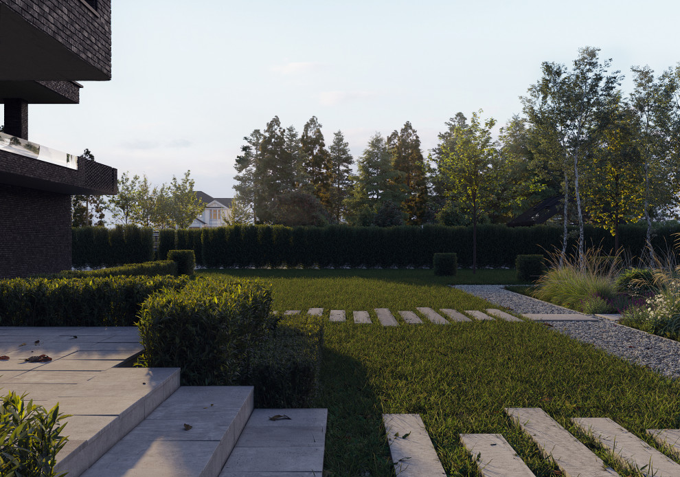 Проект архитектуры дома и сада в п. Нелжа  Врн. обл.