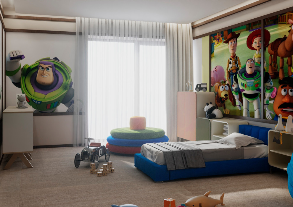 Проект переделки детских и игровой комнат в частном доме