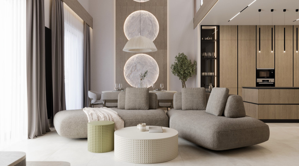 Проект загородного дома, современный стиль