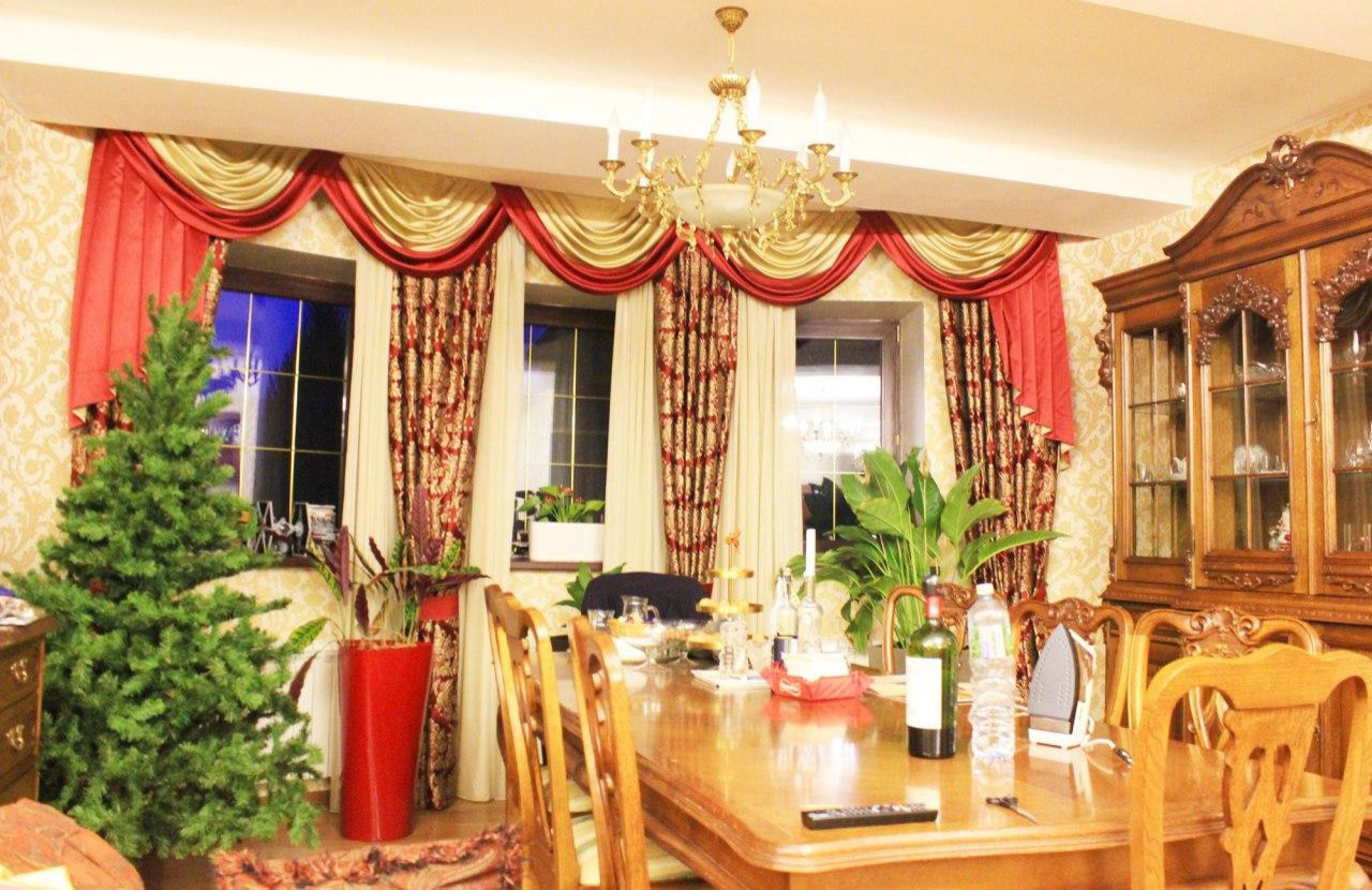 Обложка проекта: Шторы с ламбрекеном. Новая Рига